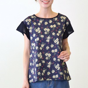 T-shirt Floral Pattern Cut-and-sew Made in Japan