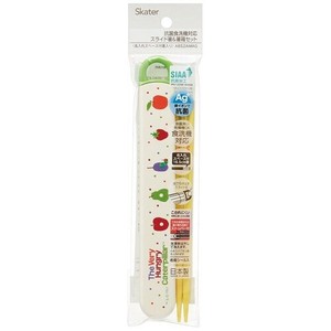 スケーター 【予約販売】抗菌食洗機対応 スライド箸&箸箱セット はらべこあおうし