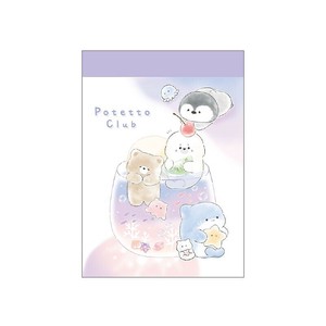 ■2025SS　新作■　ぽてっとくらぶ　ミニメモ　マリンソーダ