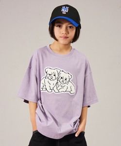 【遮熱】【PAIRMANON STREET】サガラ刺繍 アップリケ 半袖 オーバーサイズ Tシャツ