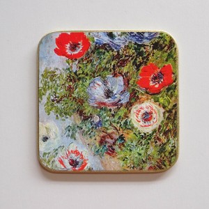 コルク コースター 輸入雑貨 モネ Monet ウイーン ハンドメイド 複製画 ミュージアム アート