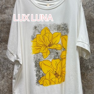 T-shirt Dolman Sleeve Tunic T-Shirt Floral Pattern Cotton Made in Italy