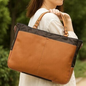 Tote Bag Ladies fashion Lightweight 2Way Genuine leather Men's Made in Japan
