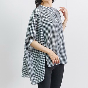 Button Shirt/Blouse Dolman Sleeve Gingham Check [2025 NEW]