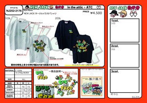 NEWJACK サークルイラスト Tシャツ