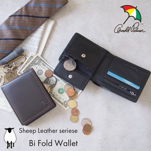 【ARNOLD PALMER】　やわらかシープ　ダブルステッチ　二つ折り財布 4AP3652　羊革