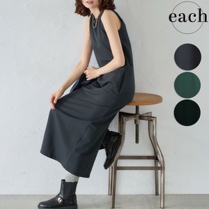 再入荷【each新作】綿・ノースリーブワンピース　2025SS　裏毛　新作　アメスリ　each東京
