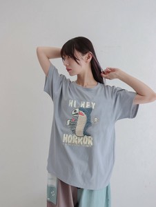 T 恤/上衣 刺绣 女士 鲨鱼 男士
