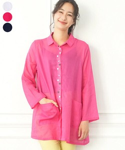 2025年新商品 衬衫 长袖衬衫 A字 多纽扣