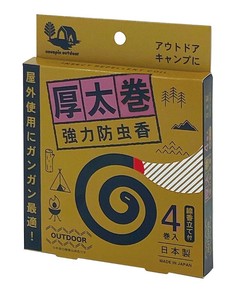 日本製 made in japan 厚太巻強力防虫香4巻入 K-1044