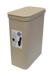 日本製 made in japan SIMPLE DUST BOX 28L（ベージュ） KM-601