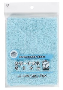 カラータオルぞうきん（吊りヒモ付）1枚入 4022