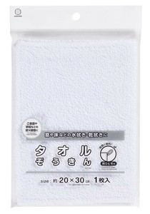 タオルぞうきん（吊りヒモ付）1枚入 4021