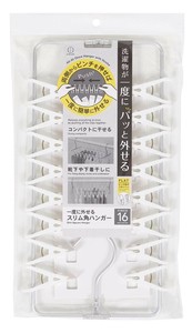一度に外せる スリム角ハンガー16ピンチ付 3901