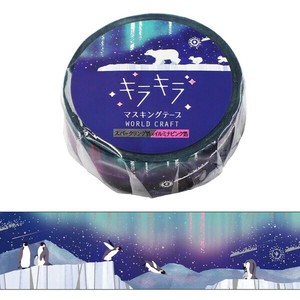 WORLD CRAFT Washi Tape Starry Sky Kira-Kira Masking Tape