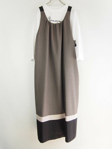 Casual Dress Bicolor Pinafore Dress [S/S NEW]