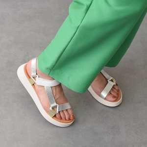 2025春夏新作【OH MY SANDALS】カラーコンビ厚底ベルクロサンダル