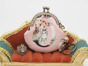 化妆包 口金包 猫