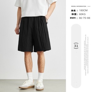 P21532 2025春夏新作 ハーフパンツ ワイド 韓国風  メンズ  五分 レトロ カジュアル ショートパンツ