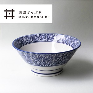 【ラーメン屋さんの丼】 三友製陶所　MDタコ唐草 切立高台6.5寸丼