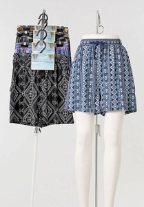 天竺プリントりらっくすルームパンツ　ショートパンツ　パジャマ　ルームウェア