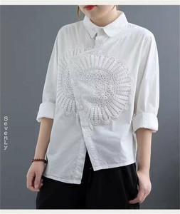 ＜SALE＞ ゆったりシルエット ブラウス 白「2025新作」