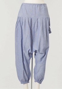 綿100％ シャンブレーサルエルパンツ　サルエルパンツ　パンツ