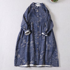 ワンピース 長袖 花柄 ゆったり 快適 レディース ファッション  MBQ159