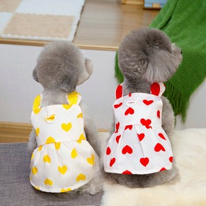 犬服 3色5サイズ ドッグウェア ペット服 ハート