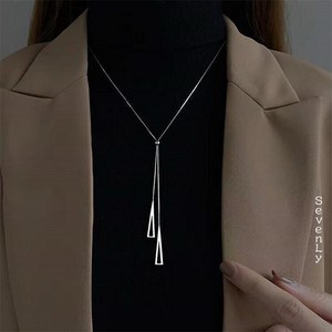 変わったデザイン インスタ風メタルロングネックレス  ネックレス レディース「2025新作」