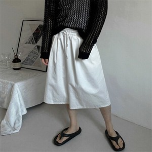 P21523 韓国風 ズボン 2025春夏新作 7分 ボトムス パンツ ショートパンツ メンズ ワイド