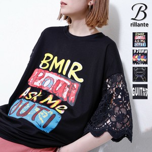 袖レースTシャツ トップス カットソー 2025新作 BRILLANTE東京（197489他）
