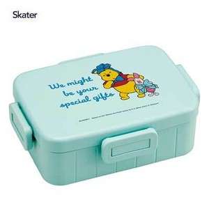 Bento Box Lunch Box Skater Antibacterial Pooh 650ml 4-pcs