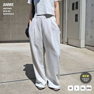 裏毛 スウェット タック ワイド パンツ