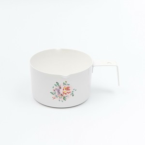 ＜新作・予約＞【日本製】プリンセスローズ　計量カップ200ml［ホーロー/花柄/イマン//薔薇］