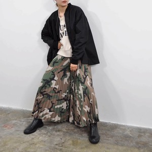 长裤 百褶/褶裥 迷彩 裙子 宽松 立即发货 人气商品 橘色/桔色