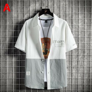 シャツ 半袖 無地  快適 メンズファッション   MBQ221
