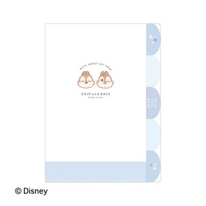 5インデックスクリアファイル チップ＆デール ディズニー