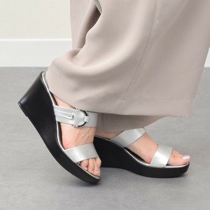 2025春夏新作【ITALIAN SHOEMAKERS】厚底ダブルストラップウェッジサンダル