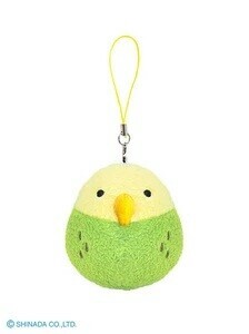 まめ福　セキセイインコ　グリーン　ぬいぐるみ