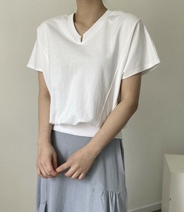 【2025春夏新作】Vスリットカラーカットソー