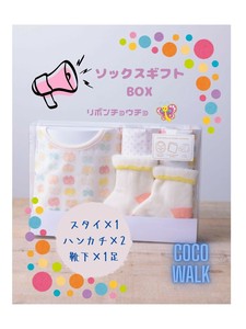 ソックスギフトBOX(リボンチョウチョ)【日本製】
