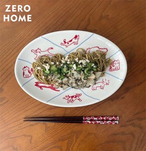 家庭用朝食皿 セラミック食器 落書き皿 猫犬イラスト食器 セラミック皿