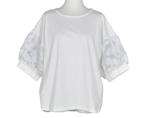 【特価商品】布帛ｺﾝﾋﾞｷﾞｬｻﾞｰｽﾘｰﾌﾞTｼｬﾂ