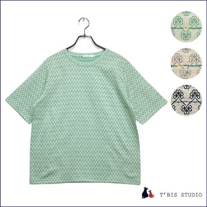 T-shirt Crew Neck Single T-Shirt Clover Made in Japan