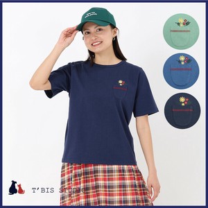 T-shirt Pocket Flowers Cool Touch L Size