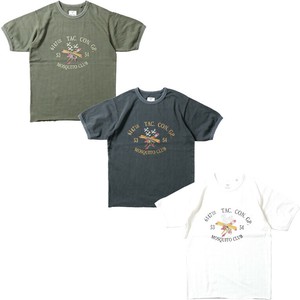 【2025夏新作】【HOUSTON】MESH C/N PRINT TEE（MOSQUITE CLUB)
