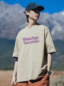 【2025新作】ユニセックス WatcherロゴプリントTシャツ