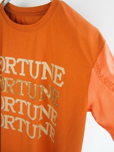 「FORTUNE＋ロゴ刺繍オーガンジー」スリットスリーブプルオーバー2025春夏新作