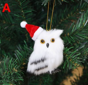フクロウ クリスマス クリスマスツリーの飾り付け BQ7510